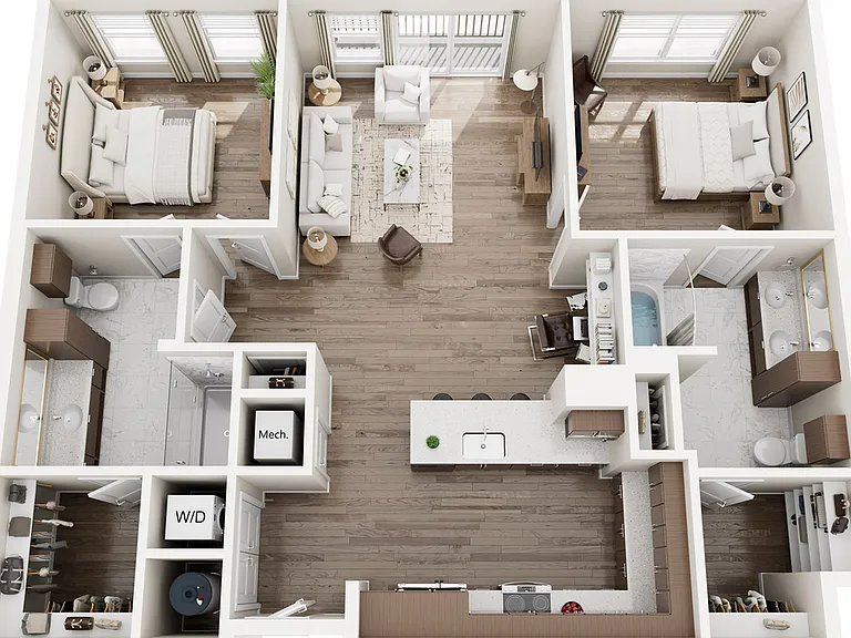 3D K Alt. Floor Plan 3D K Alt. Floor Plan