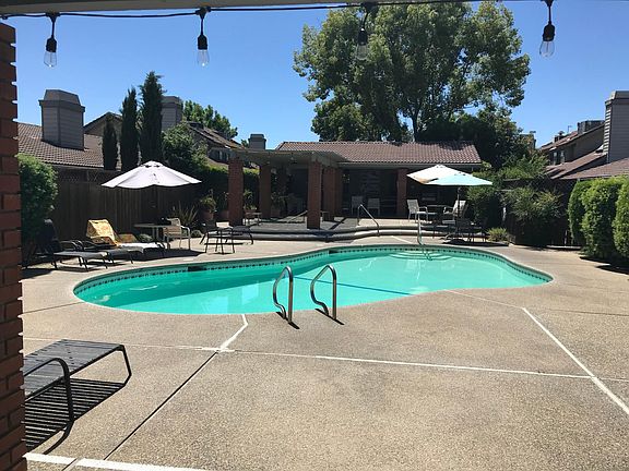 Pool, jacuzzi, and built in BBQ area.