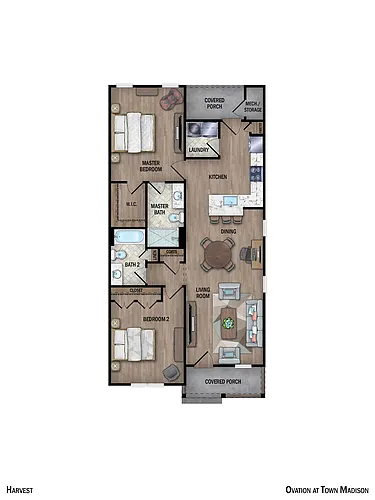 Floor plan Harvest Cottage