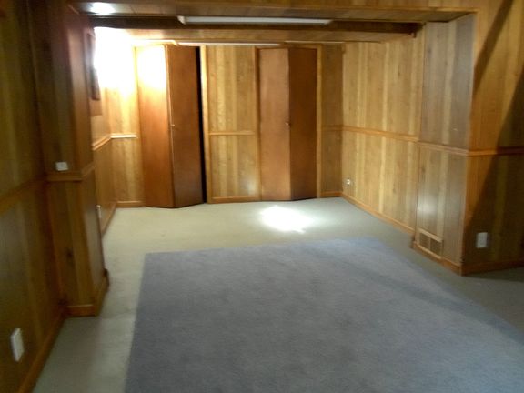 Game room in lower level