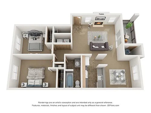 Floor plan 2x1 - Marine View
