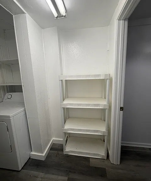 Storage area near bedroom 2 and dryer