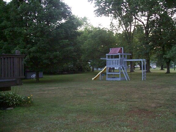 Large back yard