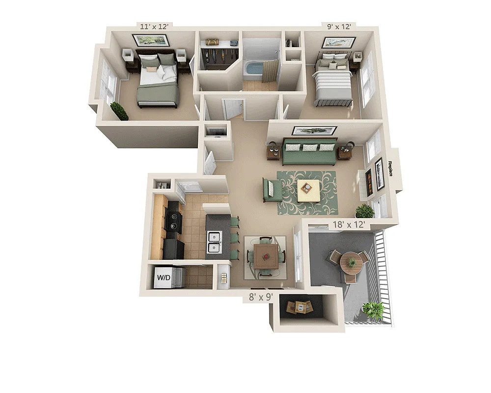 Floor plan The Fry