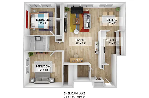 Floor plan Two Bedroom