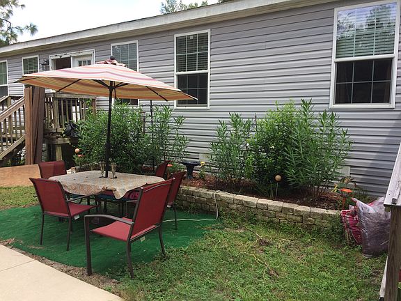 stone garden in back