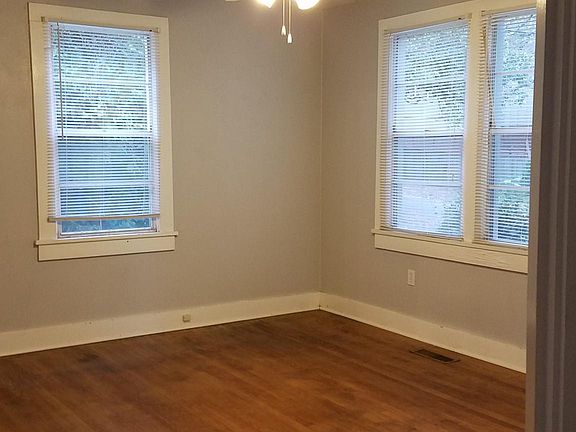 Living room with original hardwood floors