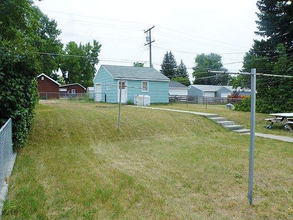 Garage and yard