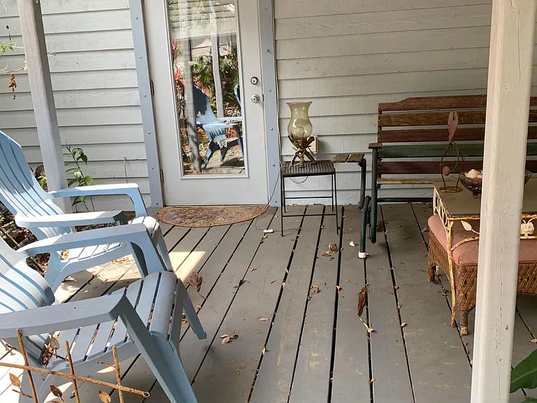 Suite entrance, back deck