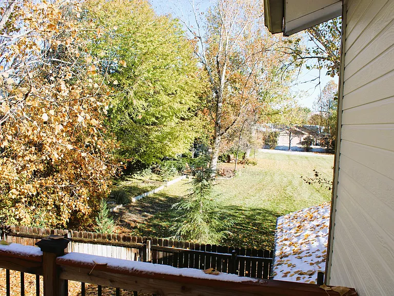 Side view from master bedroom deck