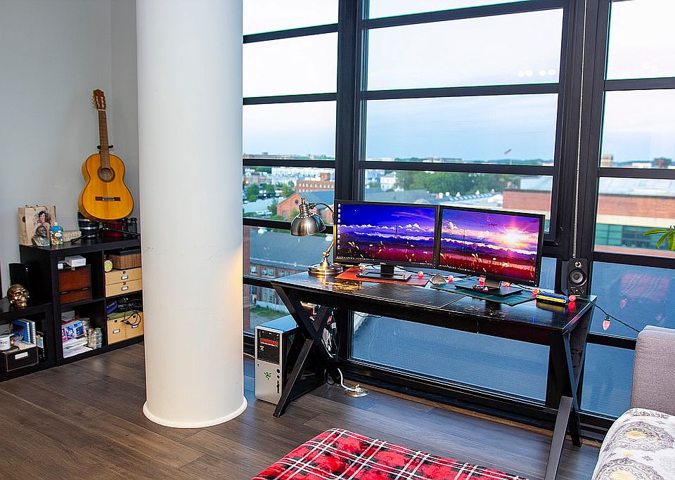 living / work area