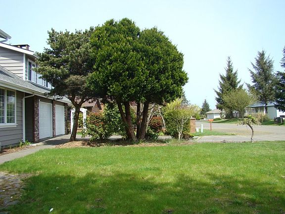 Landscaped front yard.
