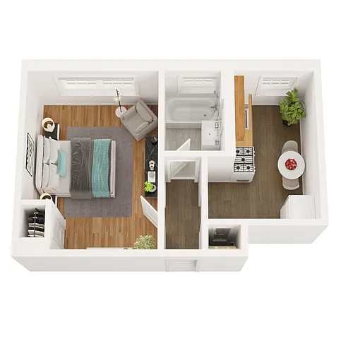 Floor plan Studio Deluxe