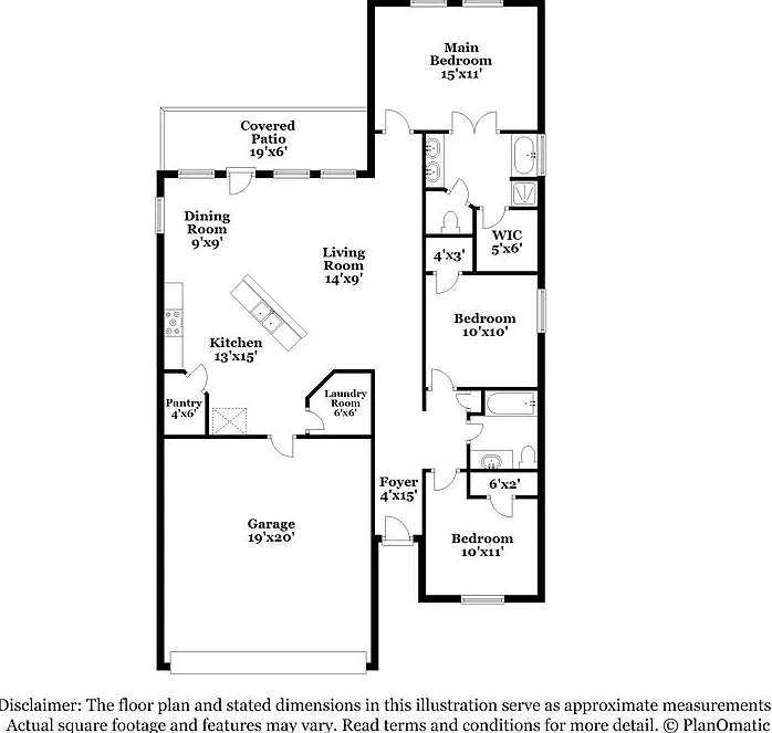 3 bed, 2.0 bath, 1315 sqft, $1,610 — Photo 2