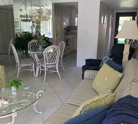      Looking in from lanai