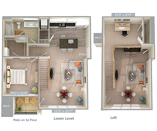 Floor plan A2L-1-991sq