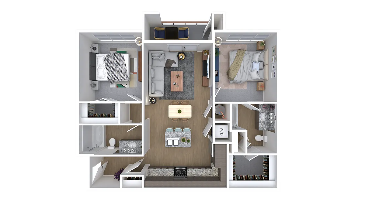 Floor plan 2X2-1112