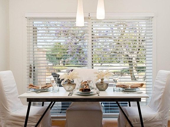 Nice bright space for dining that opens onto the large patio