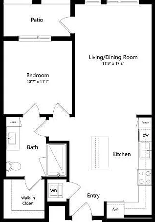 1-B.4 1 bed 1 bath 751 1-B.4 1 bed 1 bath 751