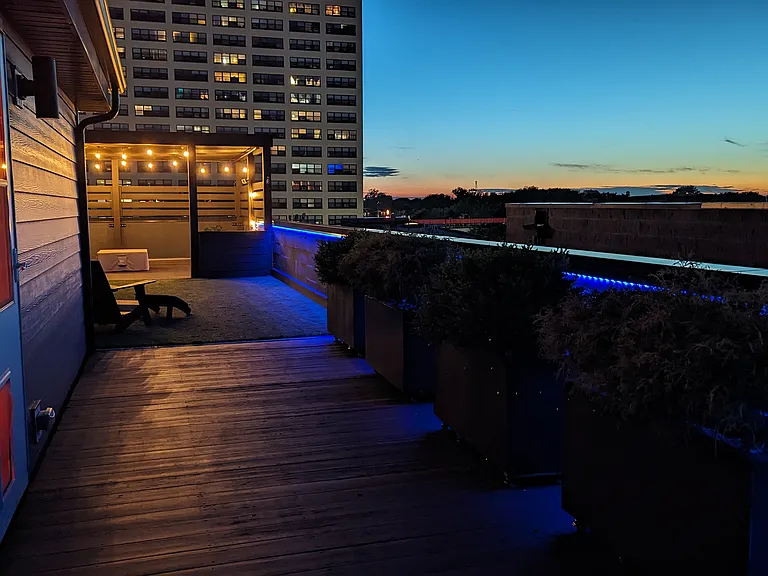 Private roof deck