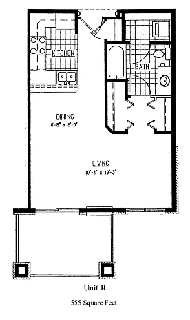 Floor plan Studio R