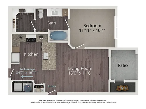 Floor plan The Avalon