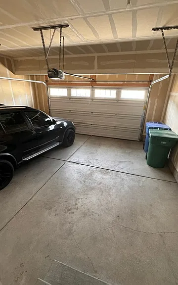 2 car garage parking with ample street parking in addition