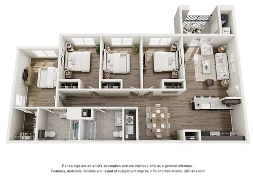 Floor plan 4 Bedroom