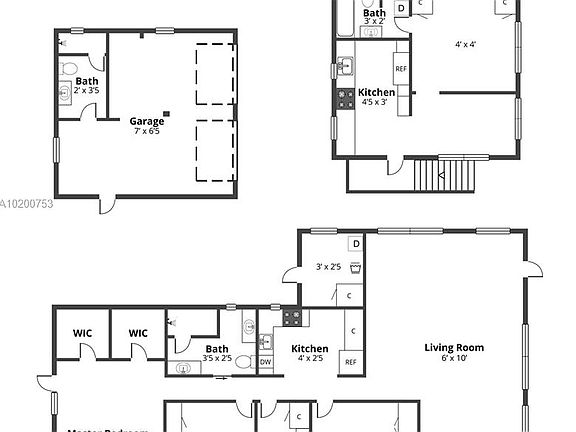 Main & guest house floorplan
