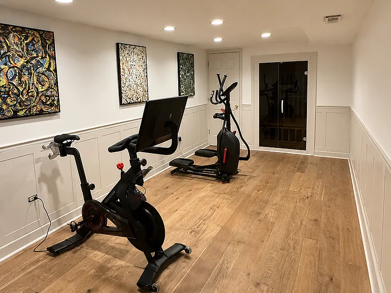 Basement workout room