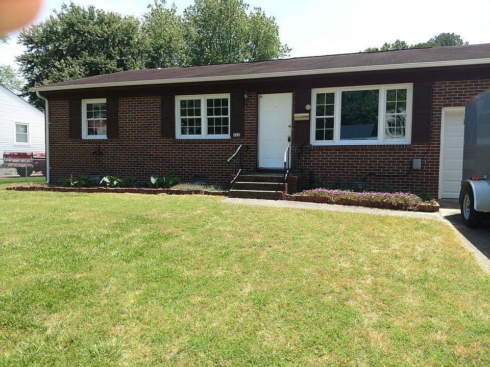 4 Bedroom 1 and 1/2 bath. 4th Bedroom is off the kitchen and could be used as a dining room. Updated windows, updated kitchen and bathroom.