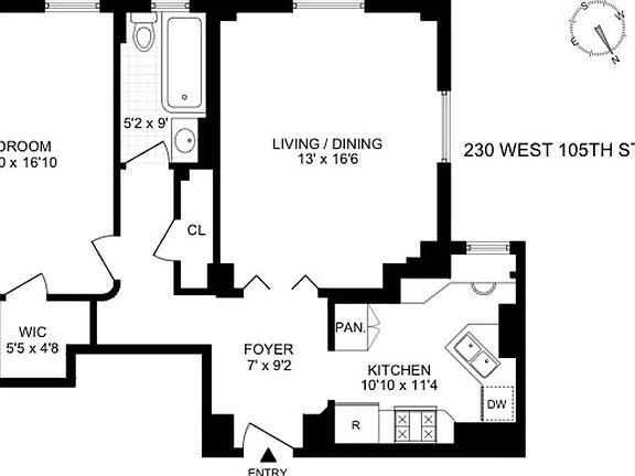 5th image of 230 W 105th St APT 12E