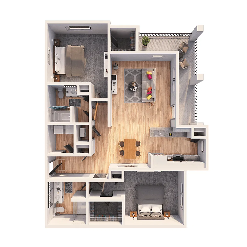 Floor plan B3 - Corner