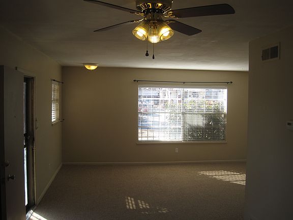 view into living room from dining area