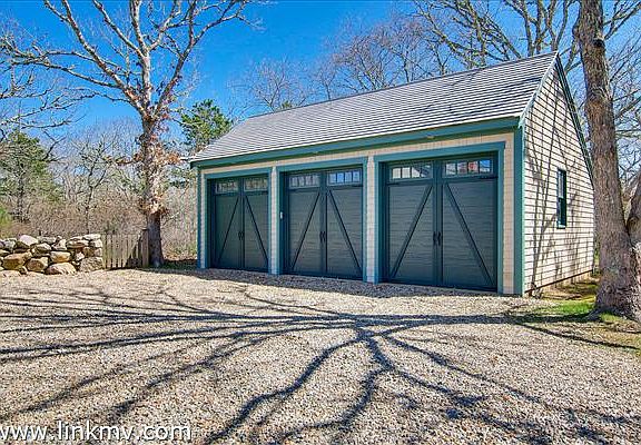 This West Tisbury property also features a three car garage
