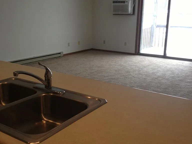 Family room with slider