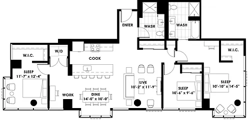Floor plan 3A