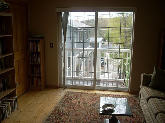 balcony and skylight in bedroom