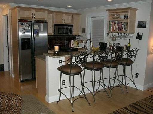 The bar area is great for entertaining