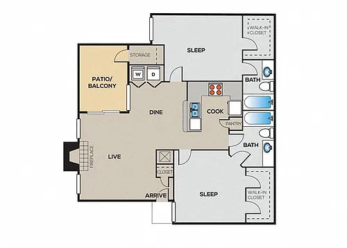 Floor plan B2