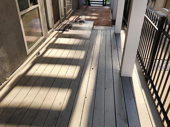 Wood porch