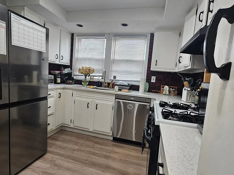 Updated Kitchen with stainless steal appliances.