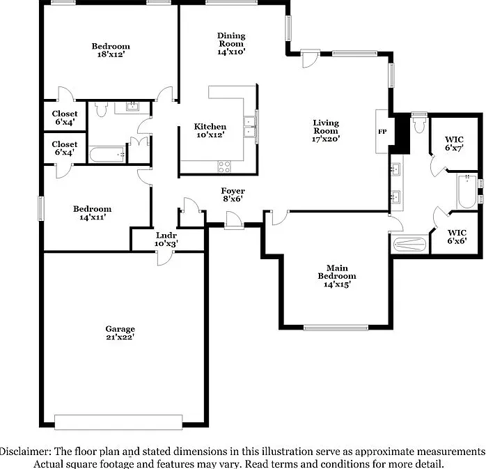3 bed, 2.0 bath, 1804 sqft, $2,240 — Photo 2