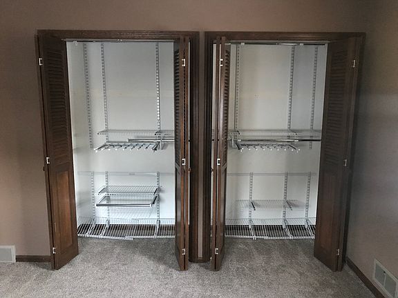 Master bedroom closets