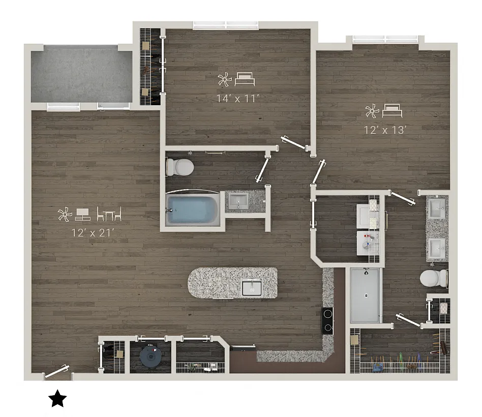 Floor plan B7