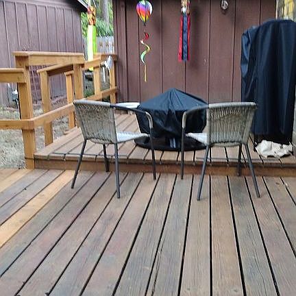 Refinished deck