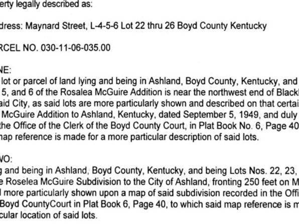 Maynard St, Ashland, KY 41101