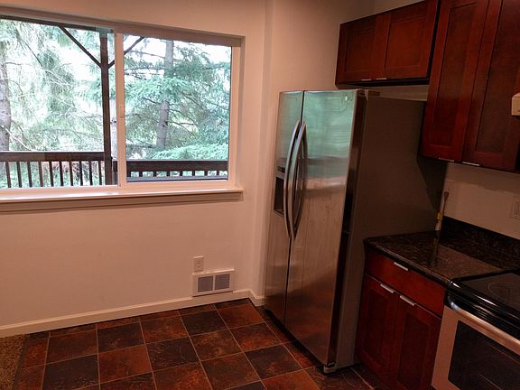 Window in the kitchen area