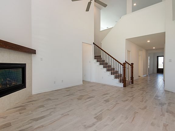 Elegant living area with soaring ceilings