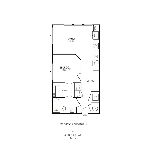 Floor plan Studio